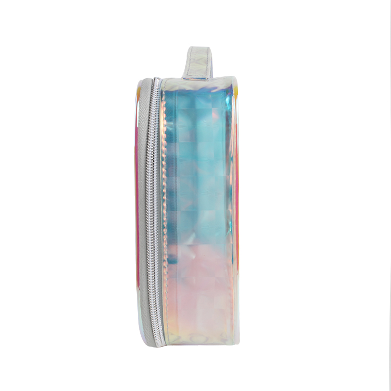 Organizer Handle Makeup Box Custom Transparency PVC Cosmetic Bags Cases 