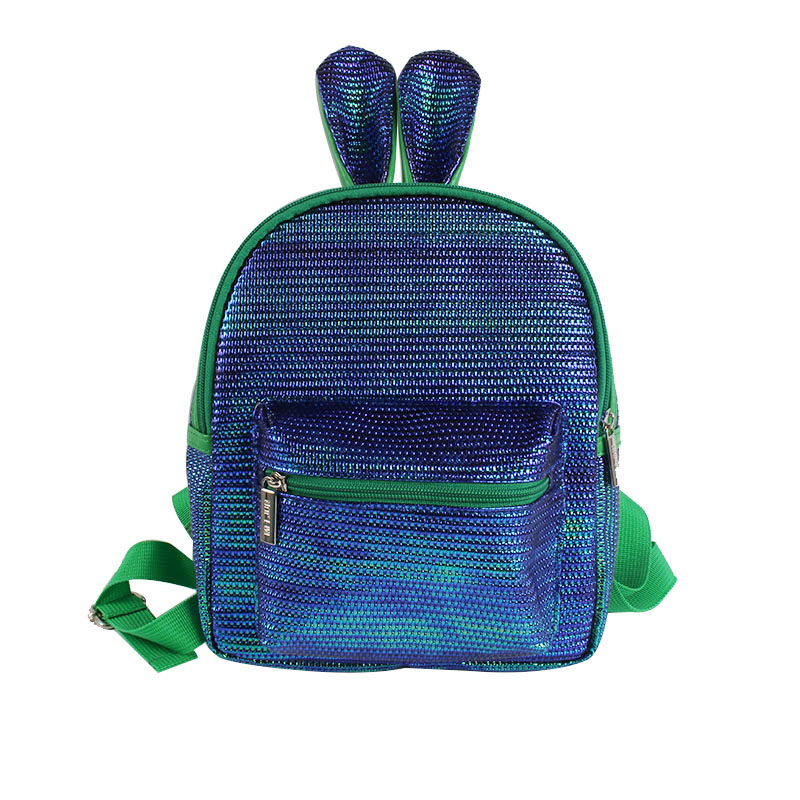 Hotsale small school backpack High Quality  Pearl PU leather Kids bag