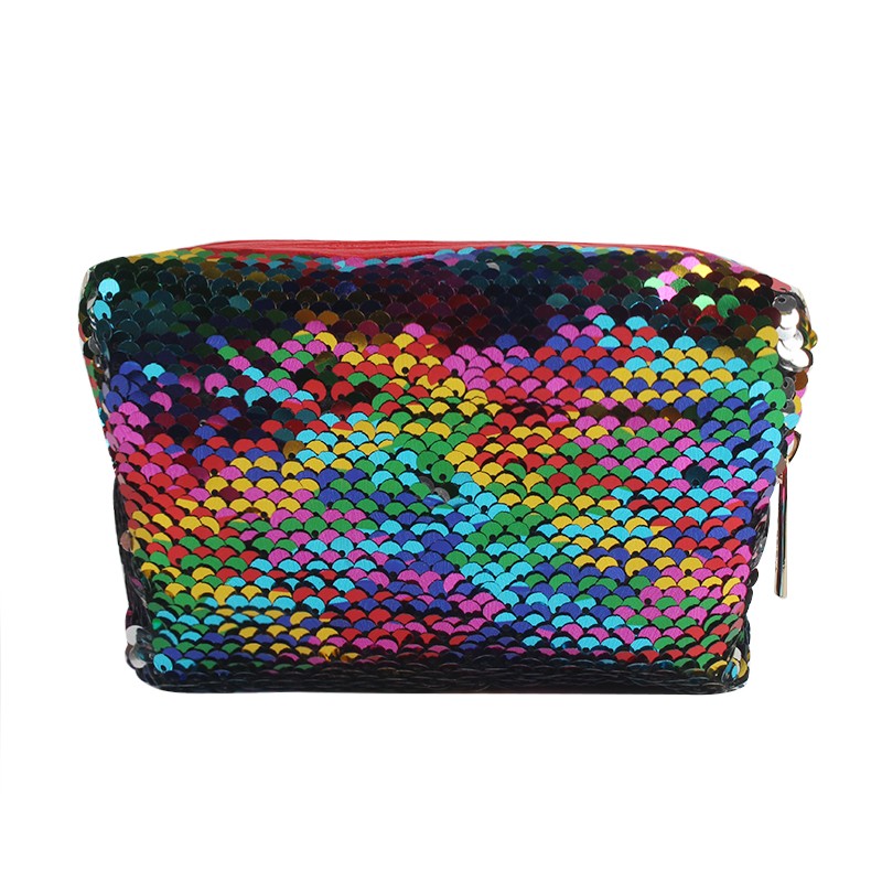 MELJUN Advanced Sequin Design Cosmetic Bag Suit Fashion Makeup Bags For Women.