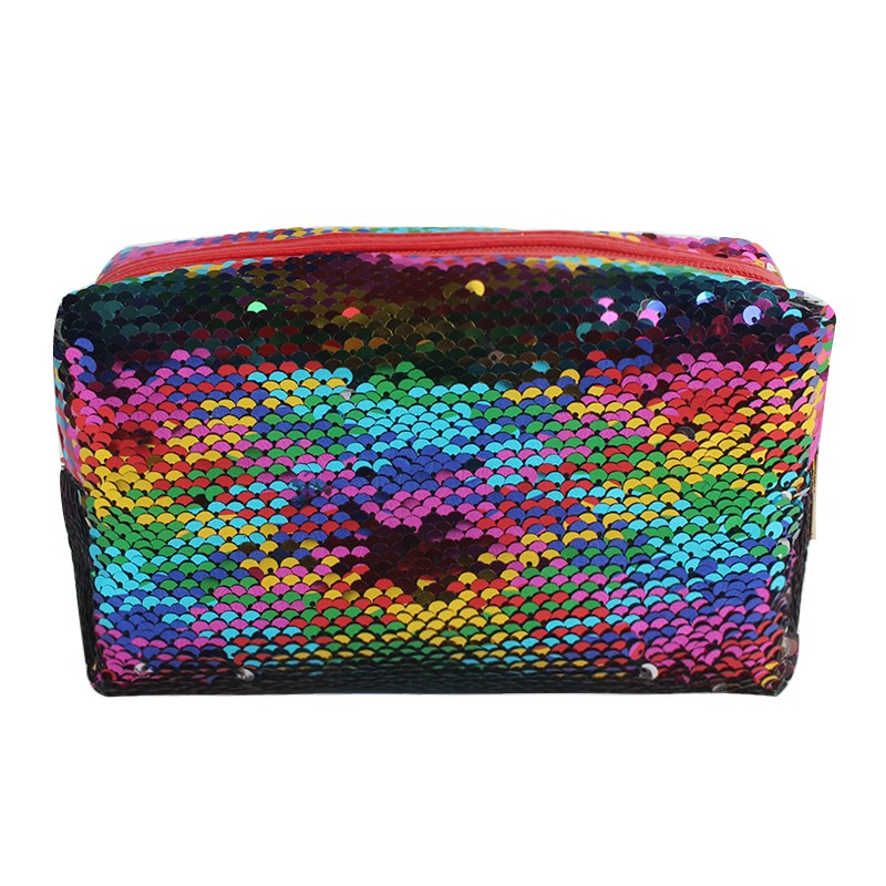 MELJUN Advanced Sequin Design Cosmetic Bag Suit Fashion Makeup Bags For Women.