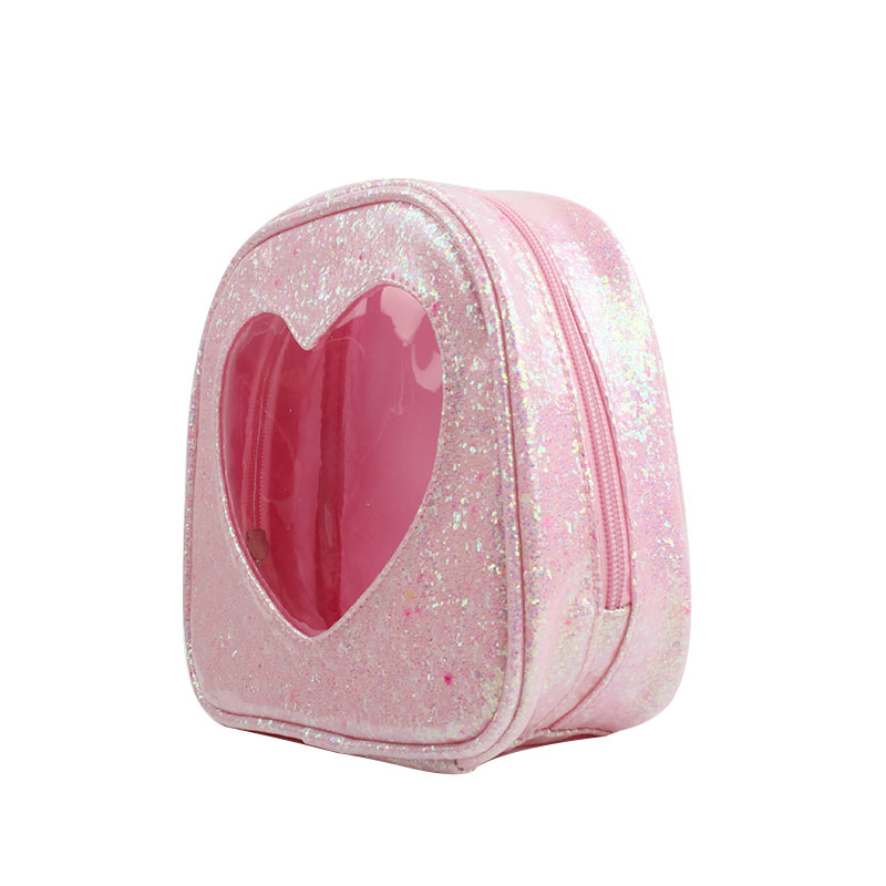 Mini Cosmetic Bags Lovely Girl Heart Shaped Makeup Bags