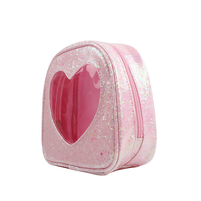 Mini Cosmetic Bags Lovely Girl Heart Shaped Makeup Bags