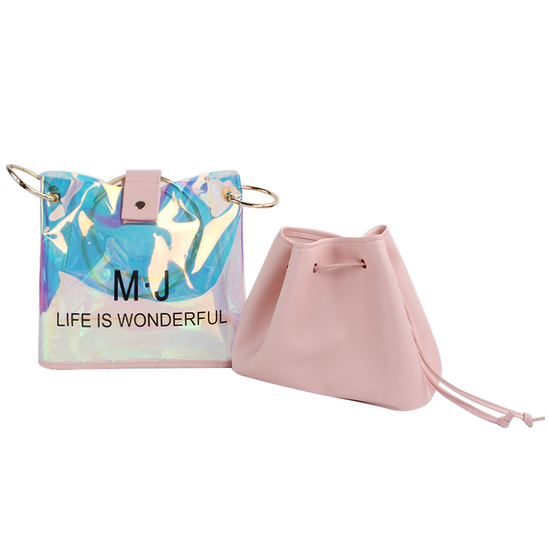 2020 Luxury handbags for women waterproof Holographic PVC tote Bags