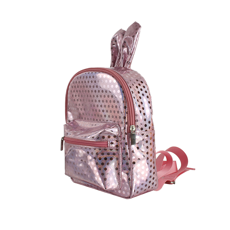 2020 New trend Pink Waterproof PU Girl Travel Backpack