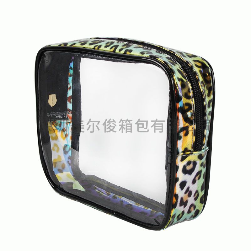 High Quality Soft Leopard Print TPU Waterproof Makeup Set