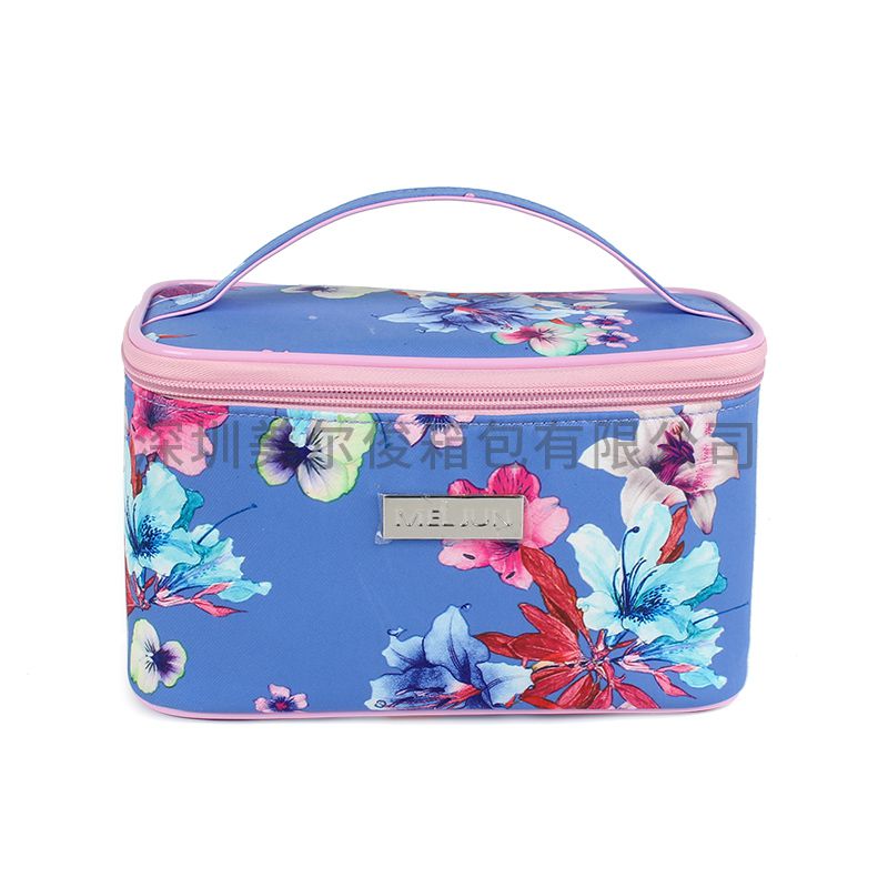 Wholesale Custom Polyester Print Cosmetic Makeup Bag With zipper