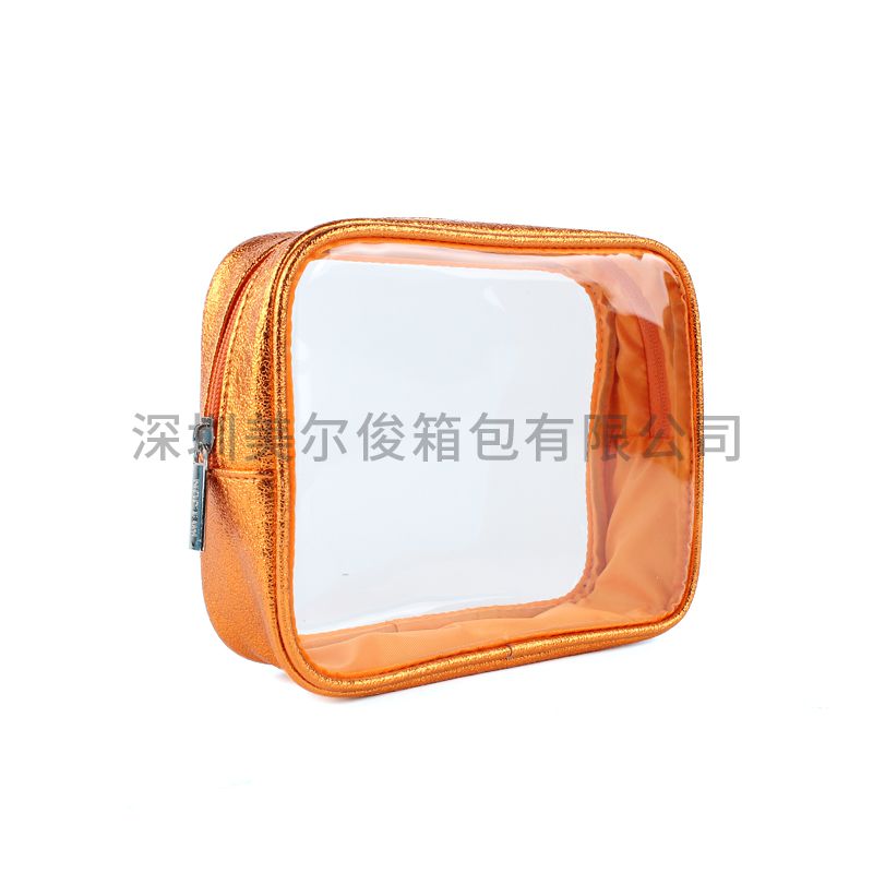 Travel Luggage Pouch Custom Clear Transparent PVC Travel Makeup Bag Cosmetic Bag Toiletry Bag 