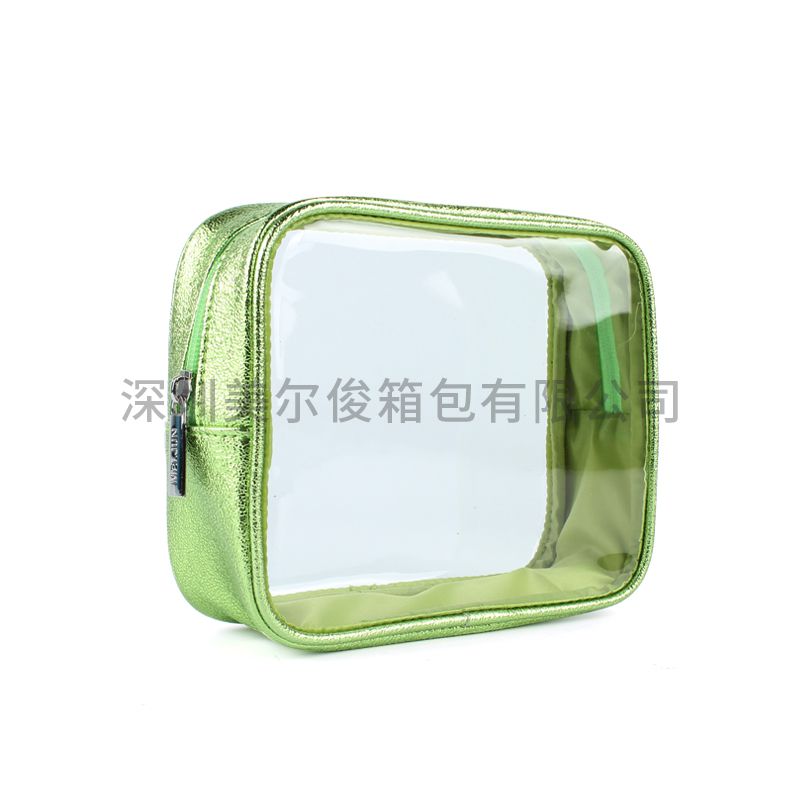 Travel Luggage Pouch Custom Clear Transparent PVC Travel Makeup Bag Cosmetic Bag Toiletry Bag 