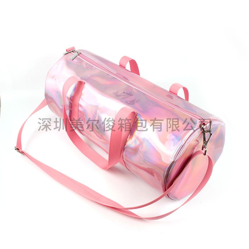 2020 New Fashion Cutey Candy Color Gym Bag High Quality Pink Jelly Travel Bag Waterproof Sports Bag 