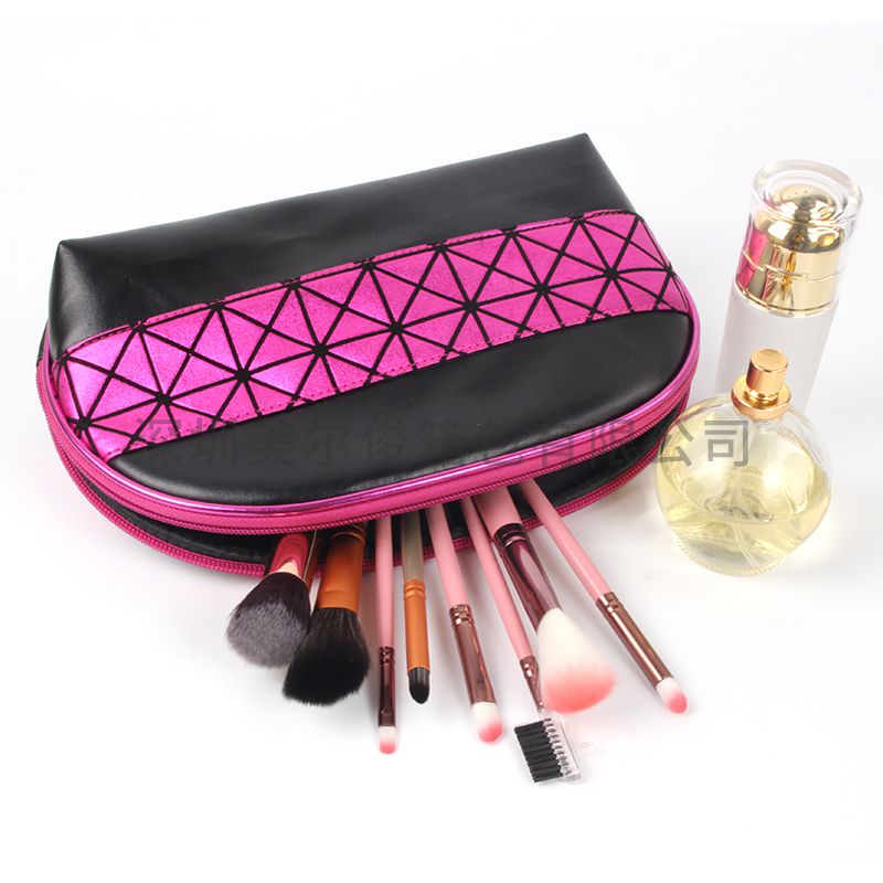 Fashion Scalloped Design Small Essential oil Case High Quality handtailor Technology Women Travel Makeup Bags & Case 