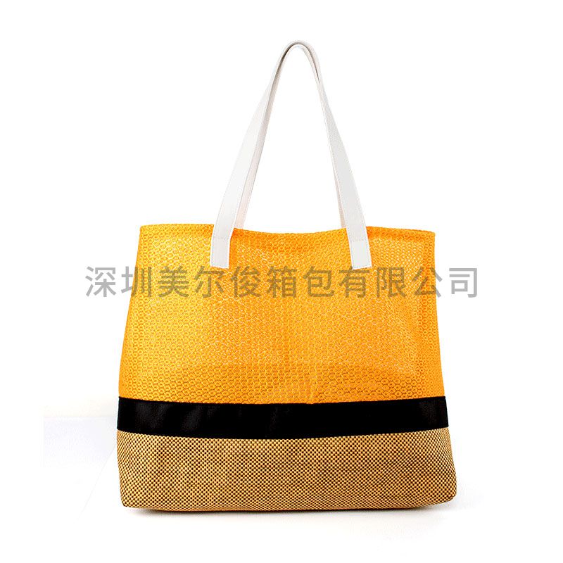 Large Capacity Foldable Polyester Mesh Beach Bag