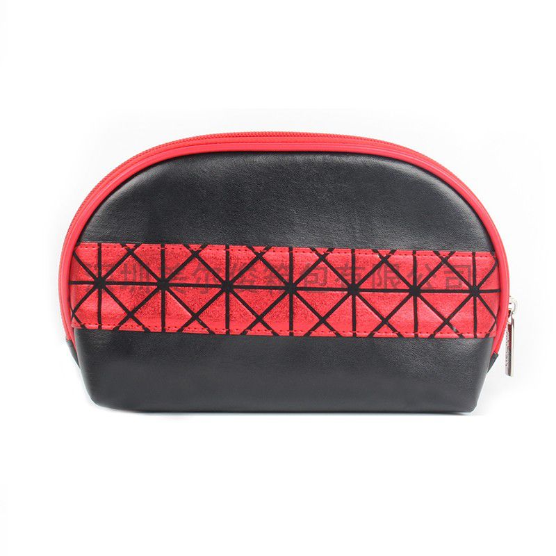 Factory Sale Black PU Shell Style Ladies Cosmeic Clutch Case For Daily Use