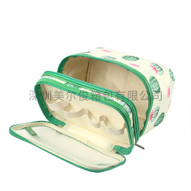 Custom Digital Printing Women Cosmetic Bag Set