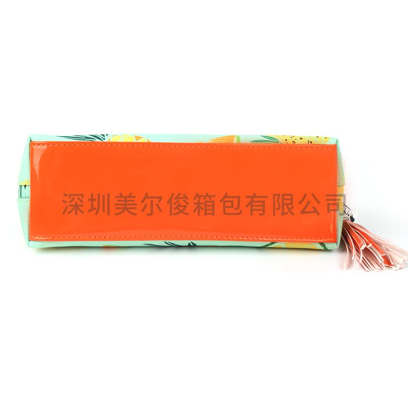 Tropical Fruit Pattern Polyester Cosmetic bag Fashion Cute Girl Tassels Travel Makeup Pouches