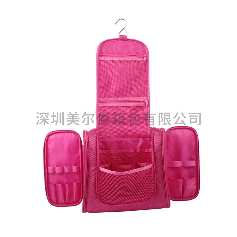 Professional Manufacturer Large Cosmetic Bag High Quality Pothook Hang Toiletry Travel Makeup Bag