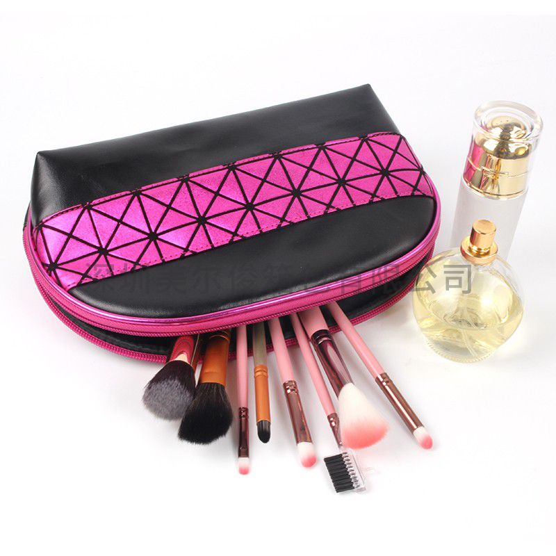 Fashion Scalloped Design Small Essential oil Case High Quality handtailor Technology Women Travel Makeup Bags